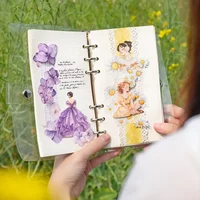 20 Stück/Packung, tägliches Handbuch, Clipping-Charaktere, Blumen, Herbst, Mädchenherz, romantisches Dekorationsmaterial, Aufkleberhandbuch