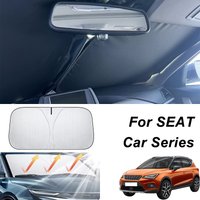 Car Front Windshield Sunshade For SEAT Ibiza Leon Arona Ateca Tarraco Toledo Mii Alhambra Altea UV Protection Sun Shade