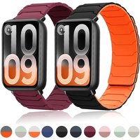 Magnetic Silicone Strap For Xiaomi Mi Band 10 Pro/9 Pro/8 Pro Replaceable Correa Watchband For Redmi Watch 6/5/4 Smartwatch Band