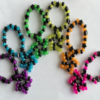 Sparkle Star Rainbow Kandi Bracelet PLUR EDM EDC Rave Festival Party Accessories