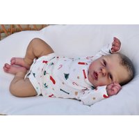 NPK 19 Inch Estella Lifelike Reborn Baby Doll Realistic Soft Body Newborn Finished Hair-Painted Doll for Children Gift