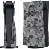 Disc Version Camouflage Replacement Shell Accessories for Playstation5 Console with Fan Vents Faceplate Premium ABS Case for PS5
