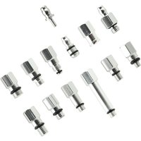 AliExpress NONE Aluminium Alloy Connectors Bike Hydraulic Tools Color Silver D6 Adapter Included Brake Bleed Adapter Kit Brake Tool Kit