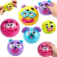 NEW Smushers Squishy, Curiosities Dog Face Swap Squishy Toy, Soft Moldable Cute Slow Rise Squeeze Toy, Relaxing Sensory