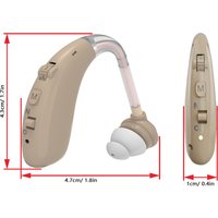 Single BTE Hearing Aid Rechargeable Noise Cancelling Sound Amplifier For Elder Hearing Loss