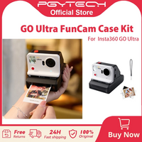 PGYTECH GO Ultra FunCam Case Kit For Insta360 GO Ultra Retro Instant Camera Shell Magnetic Snap On Convex Selfie Mirror