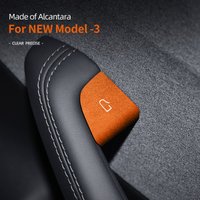 Car door switch ultra-thin sticker suede For Tesla new model 3 2023 Auto button decoration and protection sticker accessories