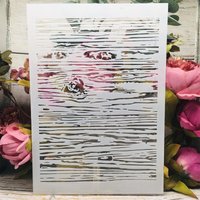 A4 29*21cm Wooden Printed Texture DIY Layering Stencils Wall Painting Scrapbook Coloring Embossing Album Decorative Template
