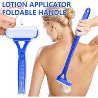 Foldable Back Lotion Applicator Long Handle Roller for Sunscreen Body Cream ABS Plastic Sponge Roller Self Care Tool