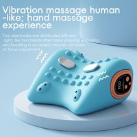 Electric Neck Massager Pillow Cervical Traction Device with Heat Vibration Acupressure for Neck Shoulder Pain Relief Muscle