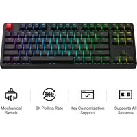 Keychron C3 Pro 8K QMK Wired Custom Mechanical Keyboard Cherry Profile Shine-Through Double-Shot PBT Keycaps RGB Backlight