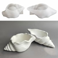 Conch-shaped silicone molds, clay molds, and plaster tray molds—ideal for jewelry trays, storage boxes, DIY home decor, and