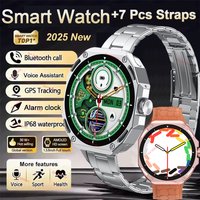 2025 New Smart Watch Men 1.52 AMOLED Screen GPS Tracker Heart Rate Bluetooth Calls Sport Fitness Waterproof SmartWatch Man Women