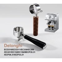51mm 2 Ears Double Spout Portafilter for Delonghi Stilosa EC260BK/ECP3420/EC155/BCO430 Espresso Machine Replacement Accessories