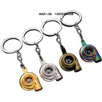 Creative Car Modification Accessories, Turbocharged Keychains, Wholesale Advertising, Small Gifts, Metal Pendants