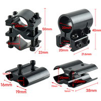 BST-2 Laser Mounting Base, Red and Green Laser Mounting Clip, Adjustable Knob Width,tactical Sight Laser Combination Accessories