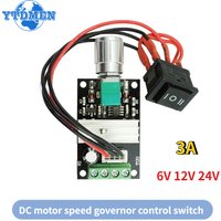80W DC Motor Speed Controller 6V 12V 24V 28V 3A PWM Speed Adjustable Reversible Switch 1203BB DC Motor Driver Reversing
