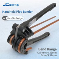 4-in-1 Manual Bending Tool for Copper And Aluminum Pipes 180 Degree Bend 4.75mm/6.35mm/8mm/9.52mm Pipe Bending Device 434JC1703
