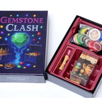 GEMSTONE CLASH Renaissance Gem Merchant Strategy Board Game Competitive Resource Management Engine Builder Masterpiece Jewel Cra