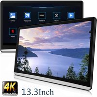 13.3 inch IPS 4K Tablet PC Car Headrest Monitor Android 11 HD 1080P WIFI/Bluetooth/HDMI/FM/Mirror Link/Miracas APP Video Player