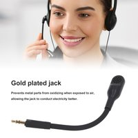 Replacement Game Mic Noise Cancellation 3.5mm Headphone Detachable Microphone for Barracuda X