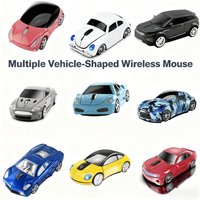 Portable Multiple Vehicle-Shaped Wireless Mouse Ergonomcis Mute Keys Optical Mause For Desktop Notebook Accessories Kids Gifts