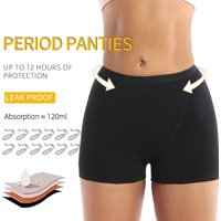 COTTON Heavy Flow 4Layer LeakProof 120ml Absorbent Menstrual Period Panties Teen Menstrual Period Postpartum Incontinence Boxer