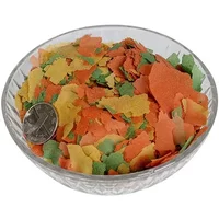 New 100g/pack Tropical Ornamental Fish Thin Slice Food Aquarium Fish Feed Fish Seedling Fattening Food Family Fishing Accessory