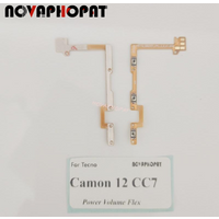 Novaphopat For Tecno Camon 12 CC7 CC7S Power On Off Volume Up Down Ribbon Power Button Flex Cable