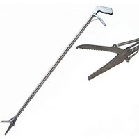 Stainless Steel Long Nose Clip Fishing Gear Crab Clamp Trash Grabber Straight Mouth Seafood Tool Yellow Croaker Catcher
