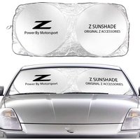 Car Windshield Sunshade Reflective Polyester Blocks Heat and Sun Foldable Sun Shield for Nissan 240ZX 280ZX 300ZX 350Z 370Z Car