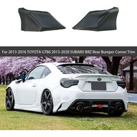 For 2013-2016 Toyota 86 GT86/2013-2020 Subaru BRZ Rear Bumper Guard Car Trim Kit Bright Black Car Adjustment Kit