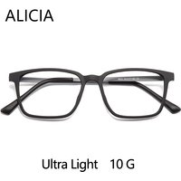 ALICIA Fashion Square Ultra light TR90 Optical Prescription Glasses Frames Man Women