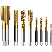 Hss Titanium Steel Screw Tap Coated Metric Spiral Straight groove Thread M2 M2.5 M3 M3.5 M4 M5 M6 Hand Tr Right Thread