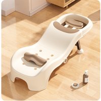 Foldable Baby Bathing Recliner Shampoo Chair Hair Wash Stool Comfortable Safety Bathing Bathroom Accessories New Arrival