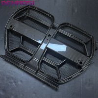 For BMW M4 G82 G83 M3 G80 Full Dry Carbon Fiber CSL Style Kidney Grille Front Bumper Air Intake Grill 2021-2025
