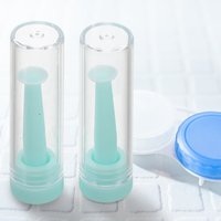 2Pcs Silicone Lens Applicator Tool High Compatibility Precision Grip Soft Tip for Contact Lenses Insertion Removal Lens Remover