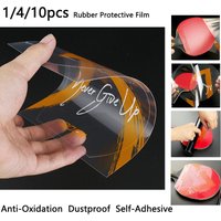 1/4/10pcs Table Tennis Racket Protective Film Sticky Dustproof Waterproof Cover Ping Pong Bat Rubber Protector Cover Accessories