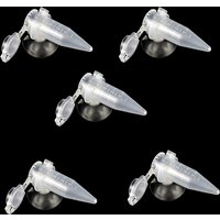 Aquarium Cone Feeder Automatic Fish Feeder Brine Shrimp Food Feeding Cup with Suction Cup 5 Pcs