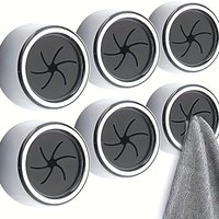 5Pcs Self Adhesive Towel Plug Rack Non Punching Dishwashing Cloth Storage Clip Kitchen Household Towel Organizer Wall Hanging