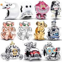 Simba from Disney's Lion King Charm Bead Fits 3mm Bracelet Bangle Necklace For Women Pendant Luxury DIY Jewelry Making Fine Gift