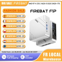 Firebat Mini PC F1 P AMD Ryzen 7 H 255 DDR5 16GB 24G 512GB 1TB SSD Windows 11 Pro Desktop Mini-computer USB 4.0 Wi-Fi 6 BT 5.2