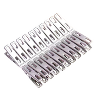 20pcs Windproof Spring Opening Quilt Clothespin Strong Load-bearing Capacity Stainless Steel Pegs For Clothes Sheet And Blanket