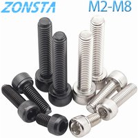 Hexagon Hex Socket Head Screw M3 M4 M5 M6 M8 M1.4M1.6 M2 M2.5 A2 304 Stainless Steel Cap Allen Head Blot Grade 12.9 Black DIN912