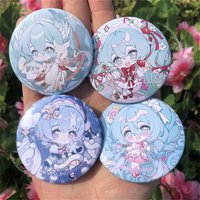 Anime Mikuo Sakura Ver Cosplay Costumes SPTE Tin Plated Pin Badge Accessories Pendant Prop