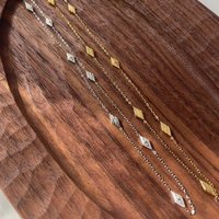 High Quality Exquisite Star Chain Necklace Gold Color Stainless Steel Exquisite Collarbone Chain Jewelry Gift