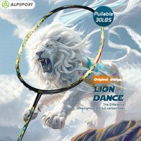 ALP Lion Dance 100% Original Authentic Carbon Fiber Badminton Racket Max 30LBS 6U G5 Lightweight Offensive ALPSPORT SW