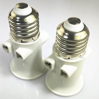 European PBT Fireproof 100-240V 4A Eu Plug Connector E27 Bulb Adapter Lamp Holder Base Socket Conversion Accessories