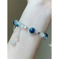 Colour Crystal Flowers Butterfly Pendant Beaded Bracelet for Women Multi Style Sweet Chain Charm Bracelets Girls Jewelry Gifts