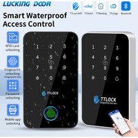 BSTUOKEY IP67 Waterproof TTlock Smart Lock Access Control Keypad Outdoor Fingerprint Passcode Bluetooth 13.56MHZ Card App Unlock